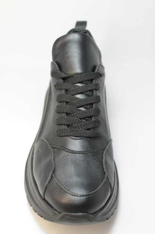 Кросівки натуральна шкіра чорний A5KROSD-black