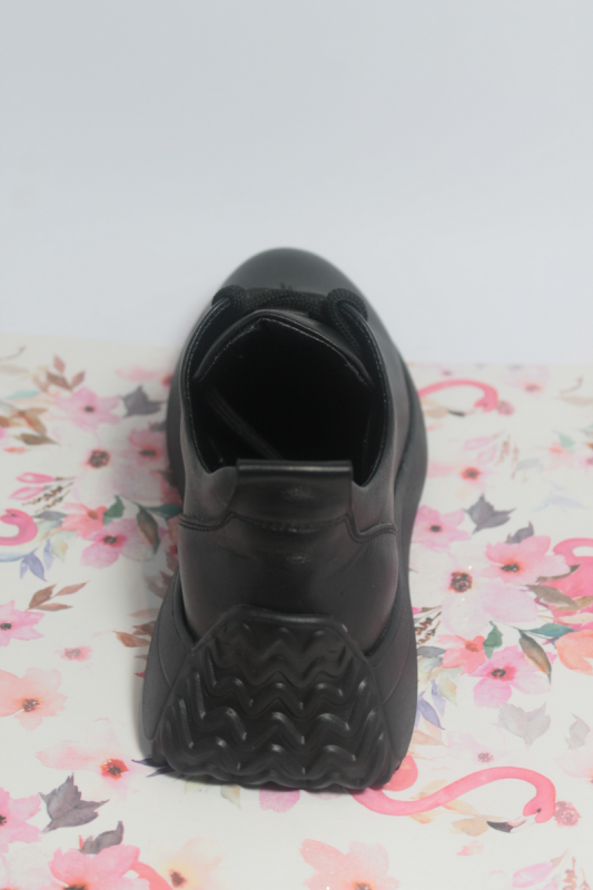 Кросівки натуральна шкіра чорний демісезон 1KROSD-black